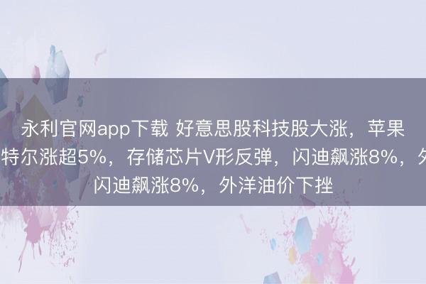 永利官网app下载 好意思股科技股大涨,苹果涨超3%,英特尔涨超5%,存储芯片V形反弹,闪迪飙涨8%,外洋油价下挫