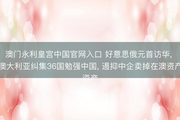 澳门永利皇宫中国官网入口 好意思俄元首访华， 澳大利亚纠集36国勉强中国， 遏抑中企卖掉在澳资产