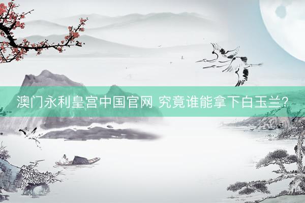 澳门永利皇宫中国官网 究竟谁能拿下白玉兰？