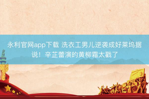 永利官网app下载 洗衣工男儿逆袭成好莱坞据说！辛芷蕾演的黄柳霜太戳了