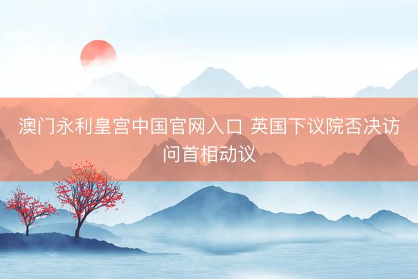 澳门永利皇宫中国官网入口 英国下议院否决访问首相动议
