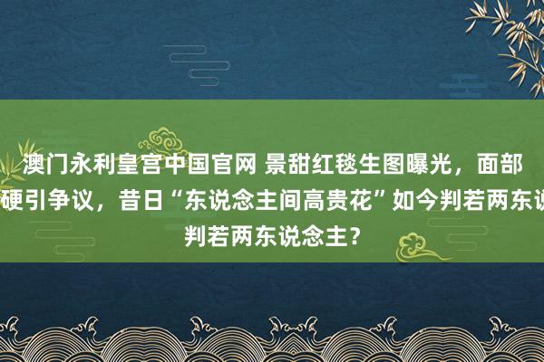 澳门永利皇宫中国官网 景甜红毯生图曝光,面部肿胀僵硬引争议,昔日“东说念主间高贵花”如今判若两东说念主?